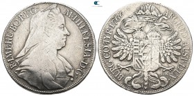Austria. Vienna. Maria Theresia AD 1740-1780. 1766. 1/2 Taler AR