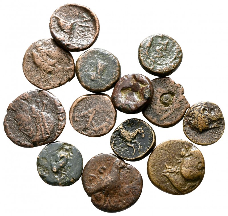 Lot of ca. 13 Greek bronze coins / SOLD AS SEEN, NO RETURN!

nearly very fine