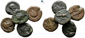 Lot of 5 Roman Provincial bronze coins / SOLD AS SEEN, NO RETURN!<br><br>nearly very fine<br><br>