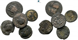 Lot of 5 Roman Provincial bronze coins / SOLD AS SEEN, NO RETURN!<br><br>nearly very fine<br><br>