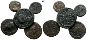 Lot of 5 Roman Provincial bronze coins / SOLD AS SEEN, NO RETURN!<br><br>very fine<br><br>