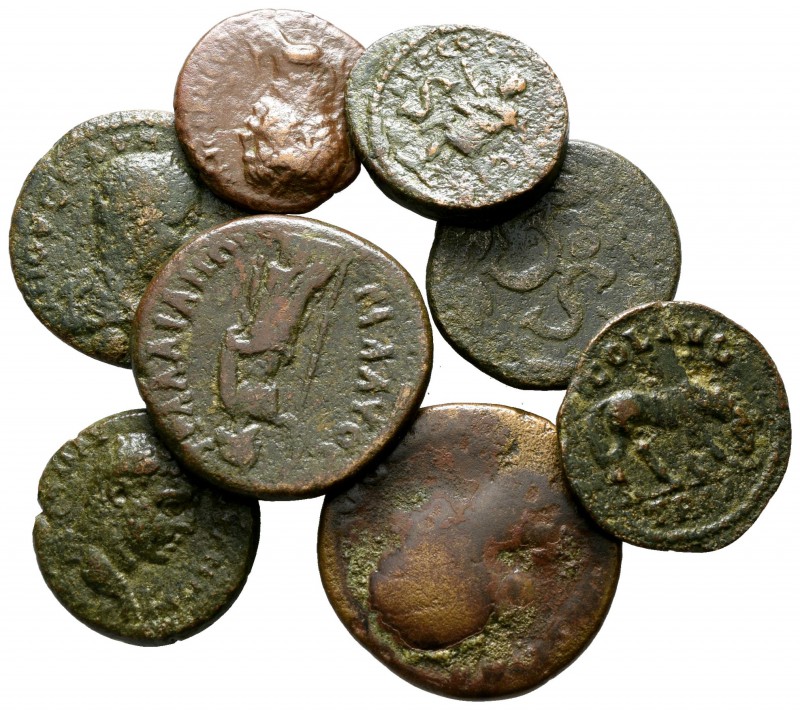 Lot of ca. 8 Roman Provincial bronze coins / SOLD AS SEEN, NO RETURN!

very fi...