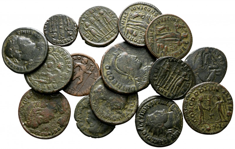 Lot of ca. 15 Roman bronze coins / SOLD AS SEEN, NO RETURN!

very fine