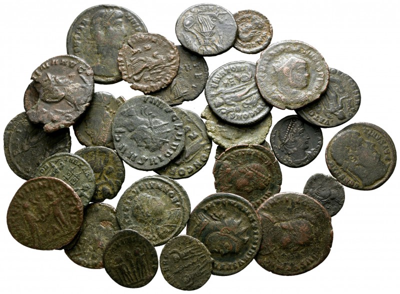 Lot of ca. 30 Roman bronze coins / SOLD AS SEEN, NO RETURN!

very fine