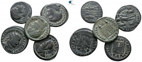 Lot of 5 Roman bronze coins / SOLD AS SEEN, NO RETURN!<br><br>very fine<br><br>