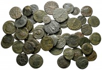 Lot of ca. 50 Roman bronze coins / SOLD AS SEEN, NO RETURN!<br><br>very fine<br><br>