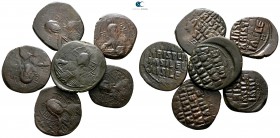 Lot of 6 Byzantine bronze coins / SOLD AS SEEN, NO RETURN!<br><br>very fine<br><br>