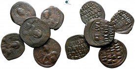 Lot of 5 Byzantine bronze coins / SOLD AS SEEN, NO RETURN!<br><br>very fine<br><br>