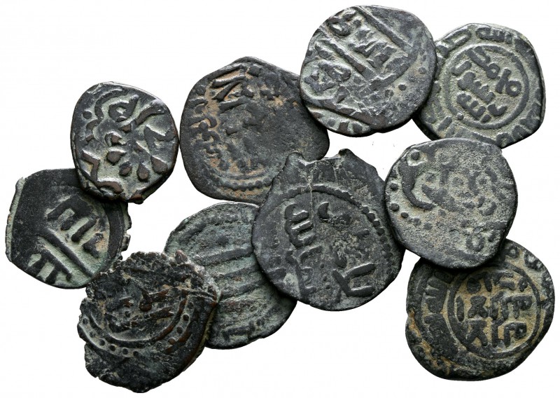 Lot of ca. 10 Islamic bronze coins / SOLD AS SEEN, NO RETURN!

very fine
