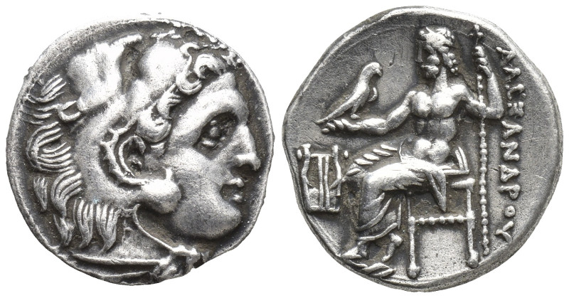 Kings of Macedon, Alexander III 'the Great', AR Drachm, 336-323 BC. Kolophon. (4...