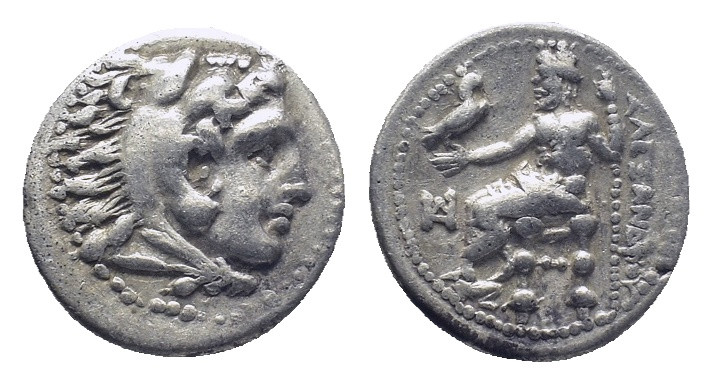 Kings of Macedon, Alexander III 'the Great', 336-323 BC. AR, Drachm. (16mm, 4.2 ...
