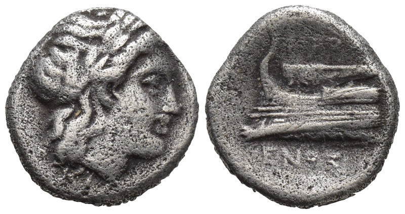 Bithynia. Kios . ΠPOΞENOΣ, magistrate 350-300 BC. Hemidrachm AR (12mm., 2.3 g). ...
