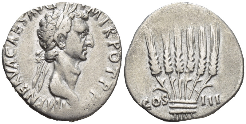 Nerva 96-98. Cistophorus, uncertain mint in Asia Minor, 98. (9.7 Gr. 27mm,)
 Lau...