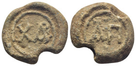 Byzantine Lead Seal, (24mm, 17.2 g) Monogram. / Monogram.