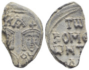 Av.: Two imperial busts facing , above: ΒΑ
Rv.: τωΝ(β/)
ΚΟΜε(κί)
ωνΤ(ῆς)
Λ(υδίας)

Such a seal is not recorded in the Zacos catalogs or the DO c...