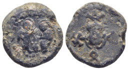 The Annunciation, with the Virgin on the right, the angel Gabriel on the left.
(20mm, 10.2 g)