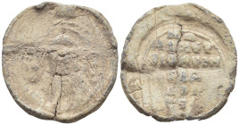 Unidentified Byzantine lead seal,(7.3 Gr. 26mm.)