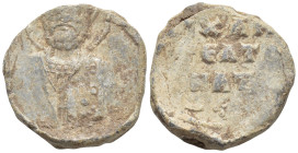 Unidentified Byzantine lead seal,(8 Gr. 19mm.)