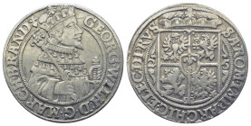 Brandenburg. Georg Wilhelm, AD 1619-1640. AR, 1/4 Thaler (28mm, 6.5 g) George Wilhem to the right, holding scepter. Rev. Crowned 4-fold arms, scepter ...