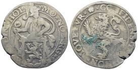 NETHERLANDS. Holland. Dordrecht mint. (AD 1576) AR Leeuwendaalder – Lion Daalder (40mm, 26.0 g) Obv: MO NO ARG 1576 ORDIN HOL. Knight standing right, ...