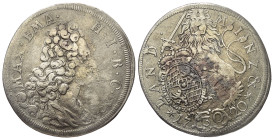Bayern. Kurfürstentum (1623 - 1806). Maximilian II. Emanuel (1679 - 1704/05 und 1714 - 1726).

 1/2 Gulden = 30 Kreuzer (Silber). 1720.
Vs: Büste m...