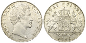 Bayern. Königreich (1806 - 1918). Ludwig I. (1825 - 1848).

 2 Gulden (Silber). 1848. München.
Vs: LUDWIG I KOENIG VON BAYERN. Kopf nach rechts.
R...