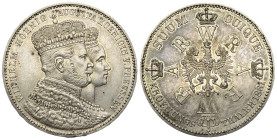 Preußen - Königreich (1701 - 1871). Wilhelm I. (1861 - 1888).

 Krönungstaler (Silber). 1861. Berlin.
Vs: WILHELM KOENIG AUGUSTA KOENIGIN V. PREUSS...