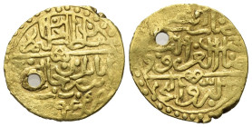 Osmanen. Selim I. (918 - 926 H. / 1512 - 1520).

 Ashrafi (Gold). 924 H. Misr.
Vs: Titel, Name, Prägeort und Jahr des Regierungsantritts.
Rs: Titu...