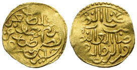 Osmanen. Murad III. (982 - 1003 H. / 1574 - 1595).

 Sultani (Gold). 982 H. Cezayir.
Vs: Name des Sultans, Münzstätte und Jahr des Regierungsantrit...