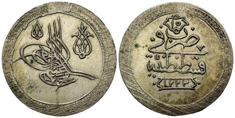 Osmanen. Mahmud II. (1223 - 1255 H. / 1808 - 1839).

 80 Para = 1/2 Kurush (Si...