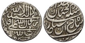 Iranische Schahs. Afshariden. Shahrukh (1. Regierung 1161 - 1163 H. / 1748 - 1750).

 Abbasi (Silber). Ohne Jahr. Tabriz.
Typ B1.

Vs: Shi'itisch...