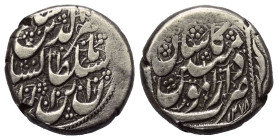 Iranische Schahs. Kadscharen. Nasir al-Din Shah (1264-1313 H. / 1848-1896).

 Qiran (Silber). 1278 H. Kashan.
Typ B.

Vs: Name und Titel.
Rs: Mü...