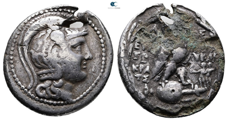 Attica. Athens circa 165-42 BC. 
Fourrée Tetradrachm AR. New Style Coinage

3...