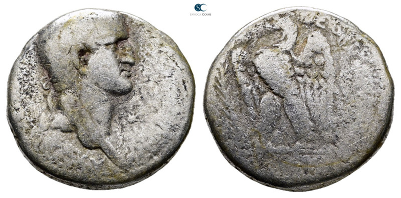 Seleucis and Pieria. Antioch. Galba AD 68-69. 
Tetradrachm AR

26 mm, 13,46 g...