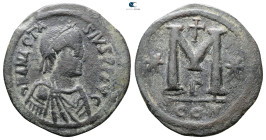 Anastasius I AD 491-518. Constantinople. Follis or 40 Nummi Æ