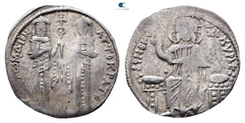 Andronicus II Palaeologus, with Michael IX AD 1282-1328. Constantinople. Basilikon AR