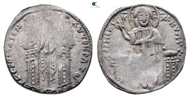 Andronicus II Palaeologus, with Michael IX AD 1282-1328. Constantinople. Basilikon AR