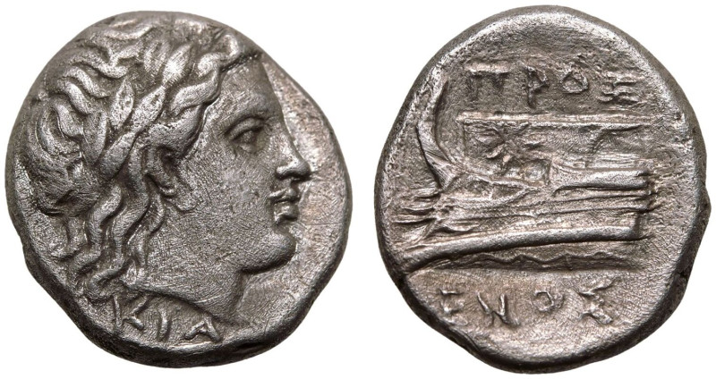 ANCIENT GREECE. BITHYNIA, KIOS. 
Silver Hemidrachm, circa 345-315 BC. 
Proxeno...