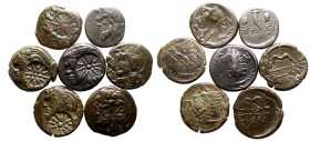 Kimmerian Bosporos, Pantikapaion, Æ 7 x Various Denominations