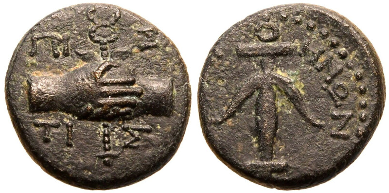 ANCIENT GREECE. KINGS OF COMMAGENE. Antiochos IV 'Epiphanes'. 
Bronze AE16, AD ...