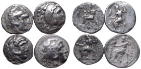 Various Rulers AR 4 x Drachms