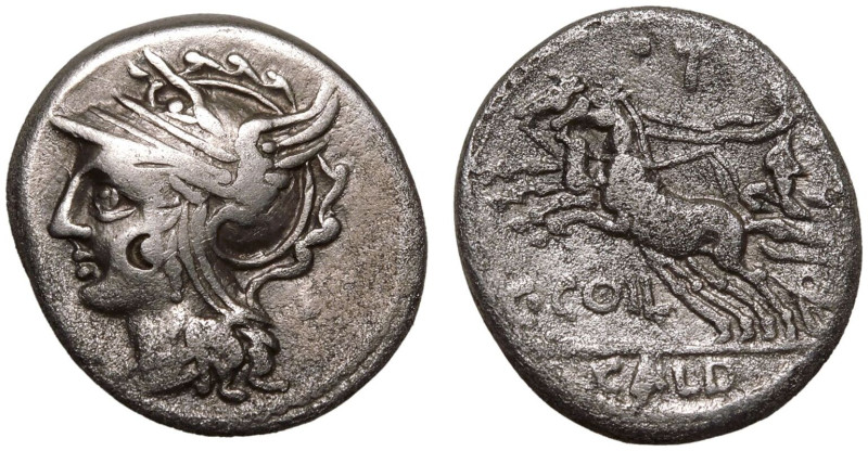ROMAN REPUBLIC & IMPERATORIAL. C. Coelius Caldus. 
Silver Denarius, 104 BC. Rom...