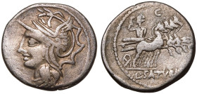 Lucius Appuleius Saturninus AR Denarius