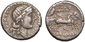 C. Annius T. f. T. n. and C. Tarquitius P. f. AR Denarius