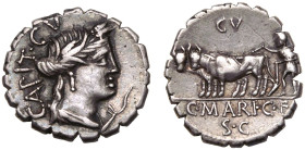 C. Marius C. f. Capito AR Serrate Denarius