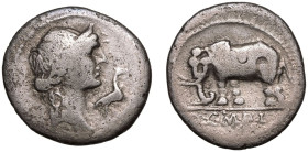 Q. Caecilius Metellus Pius AR Denarius
