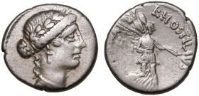 L. Hostilius Saserna AR Denarius