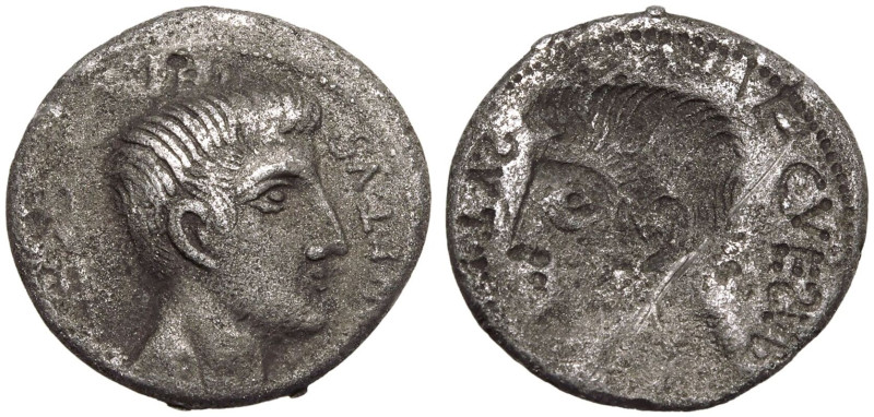 ROMAN EMPIRE. Augustus(?). 
Silver Denarius, circa late 1st Century BC. Uncerta...