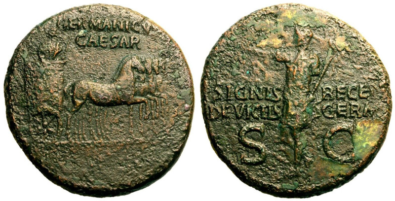 ROMAN EMPIRE. Germanicus (father of Caligula). 
Bronze Dupondius, AD 37-41. Rom...