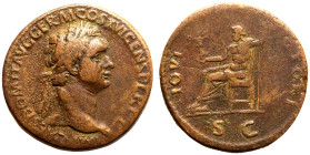 Domitian Æ Sestertius